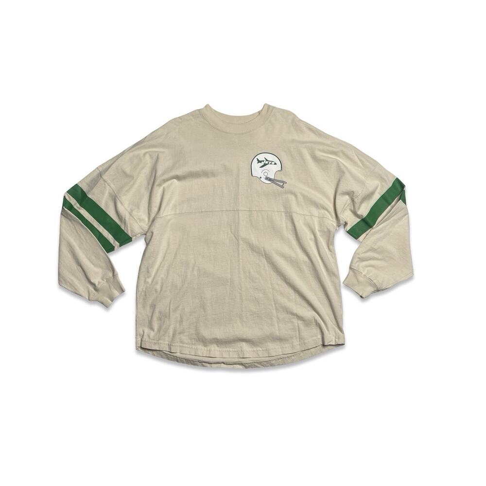 Fanatics New York Jets NFL Football Mens Long Sleeve Shirt Size Large L Green